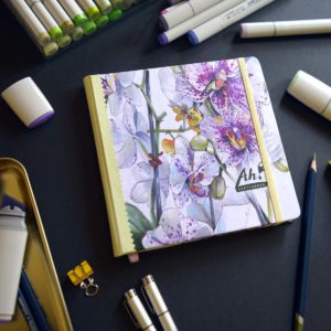 sketchbook orquideas canson the wall