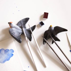 Descanso de pincéis Andorinha