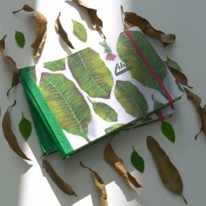 Sketchbook 18x26,5, capa Folhas (orientação paisagem )