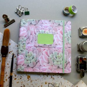 Sketchbook 20x20, capa Cacto Verde