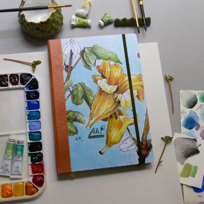 Sketchbook 27x17,5 capa Ipê Amarelo - Imagem 2