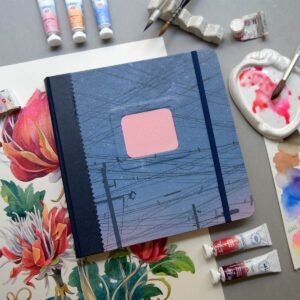 Sketchbook 20x20, capa Noite (ACETINADO)