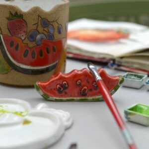 Descanso de pincéis Melancia