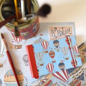 Mini-sketchbook 10,5x15, capa Balões
