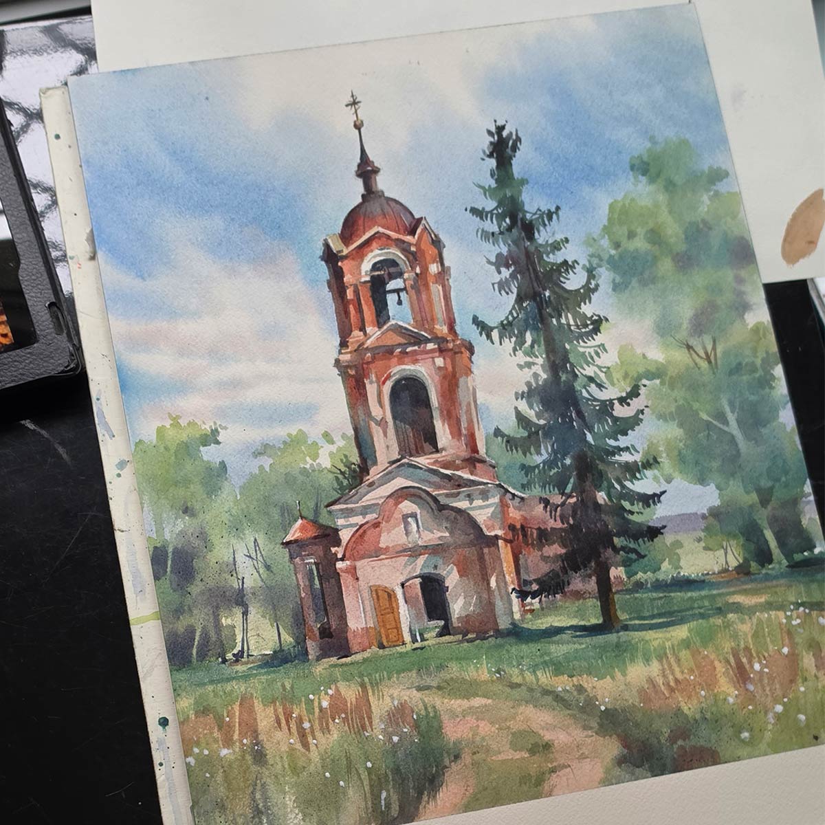 Curso ON-LINE "Igrejas com Aquarela'' - Imagem 9