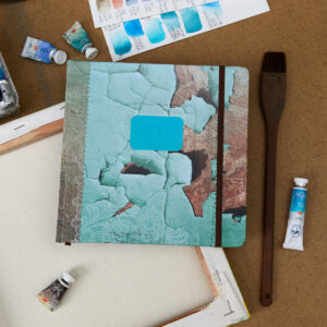 Sketchbook 20x20, capa «Parede Azul» (3 papeis)